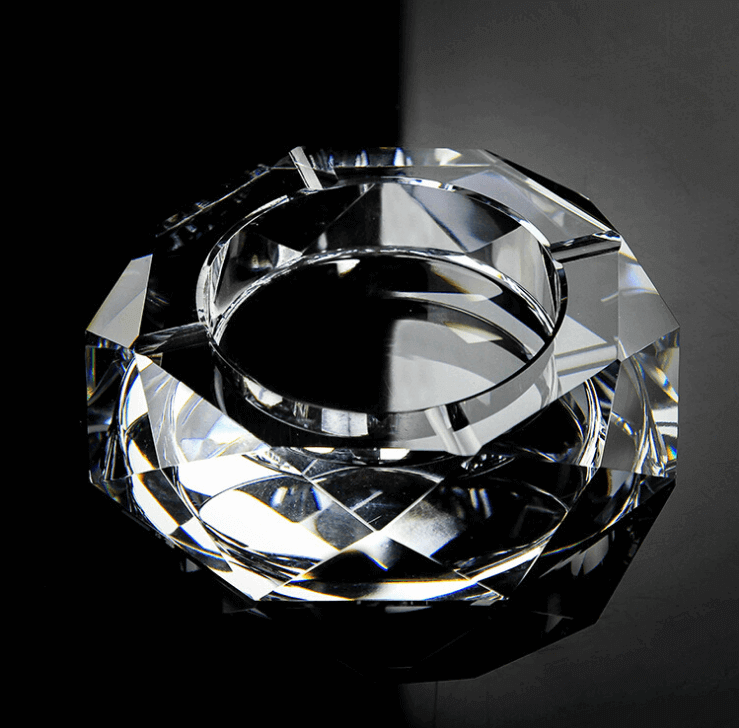 菱形水晶烟灰缸