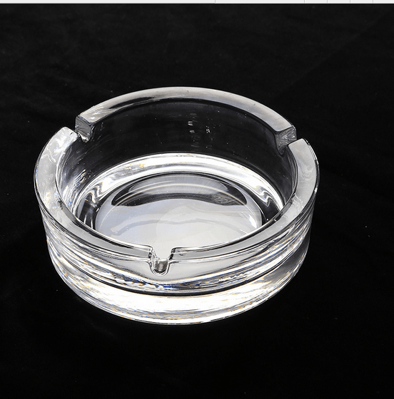 圆形创意水晶玻璃烟灰缸