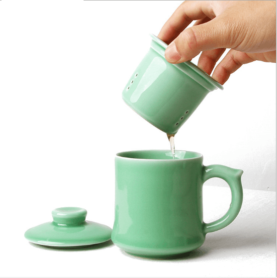 同心杯泡茶杯办公礼品杯