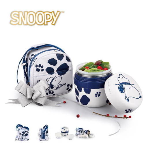 史努比踏雪保温桶