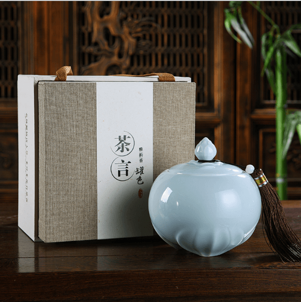 青瓷陶瓷茶叶罐